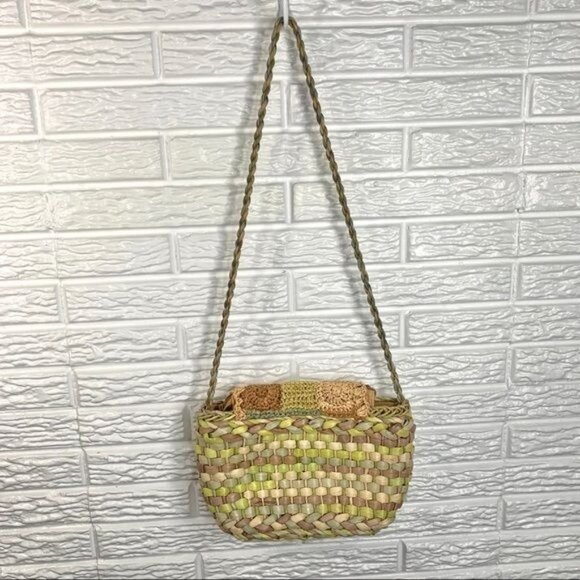 Capelli Straworld Multicolored Woven Straw Purse - Picture 4 of 8
